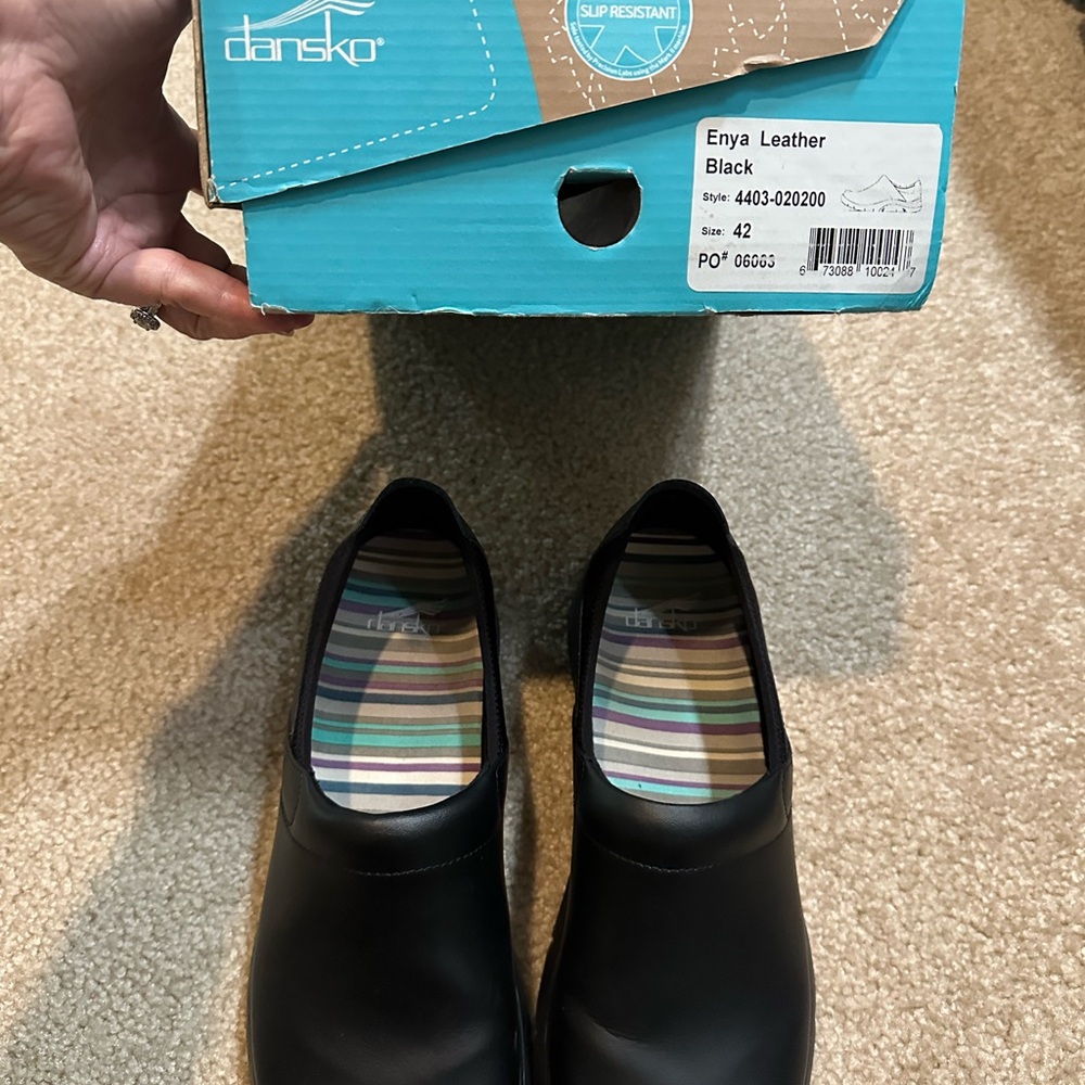 Dansko Black Leather clogs 42 Dansko 42 shoes